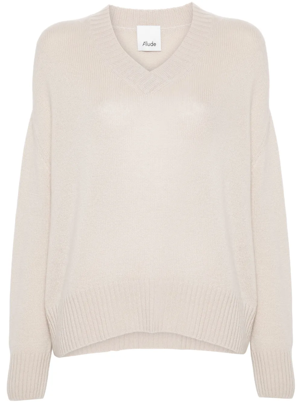 V-neck cashmere sweater