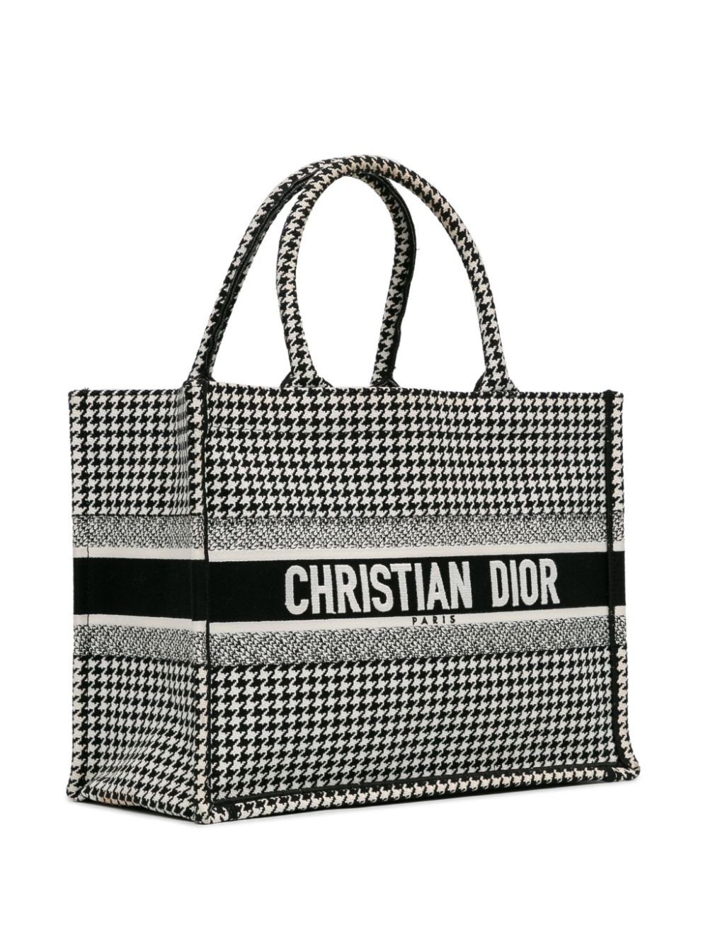 Christian Dior 2020 Medium Houndstooth Book tote bag Women