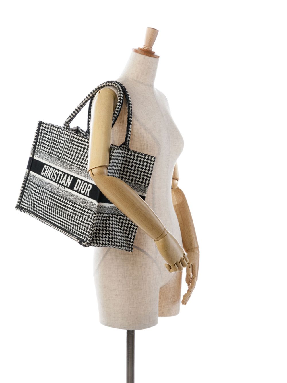 Christian Dior 2020 Medium Houndstooth Book tote bag Women