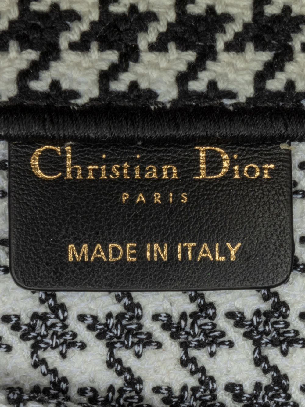 Christian Dior 2020 Medium Houndstooth Book tote bag Women