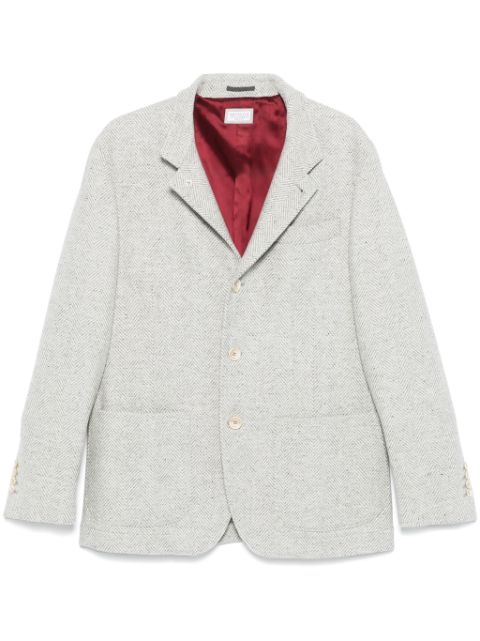 Brunello Cucinelli herringbone blazer Men