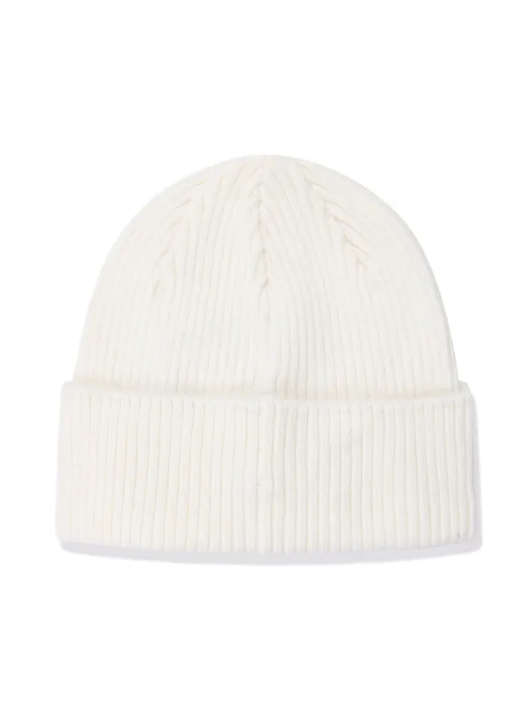 C.P. Company Kids goggle-embellished rib-knit Beanie | White