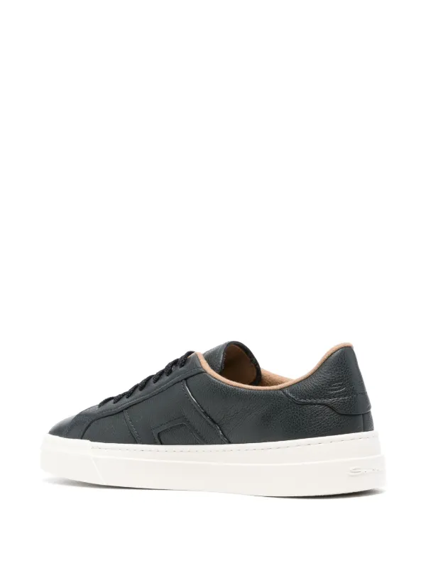 【SANTONI】メンズ ブルー レザー スニーカー Santoni レザースニーカー | ブルー | FARFETCH JP