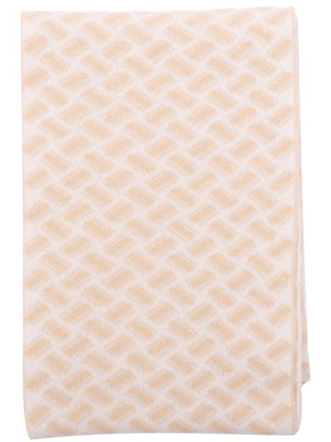 Drumohr geometric-print cashmere scarf