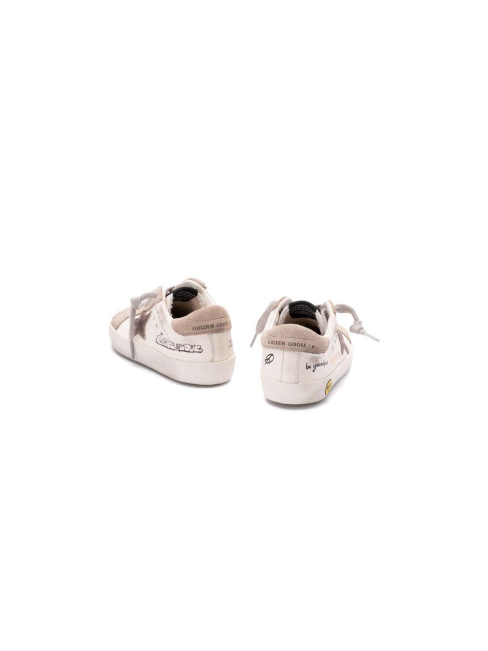 Golden Goose Kids Super-Star low-top sneakers Wit