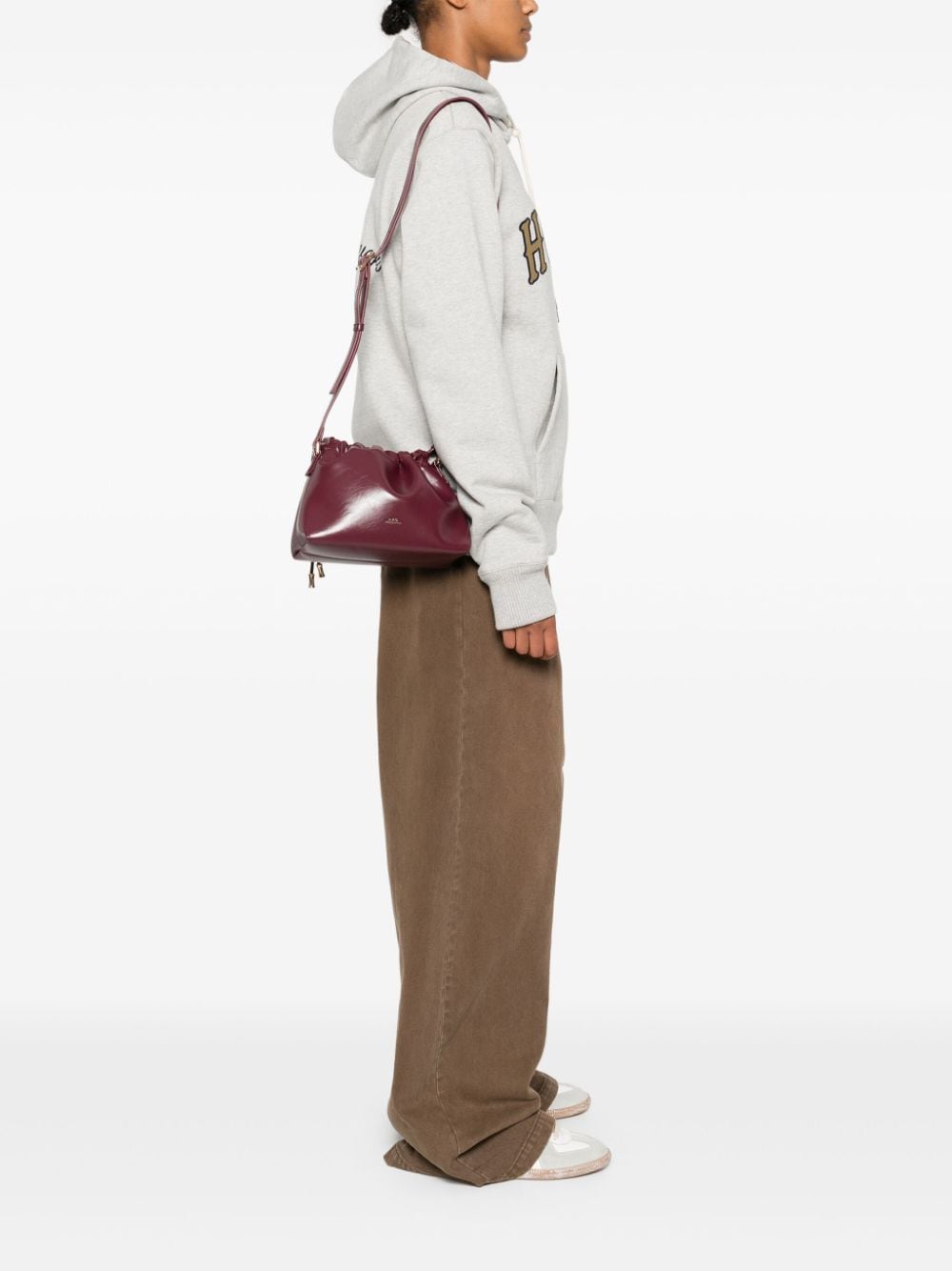 A.P.C. Ninon kleine crossbodytas - Rood