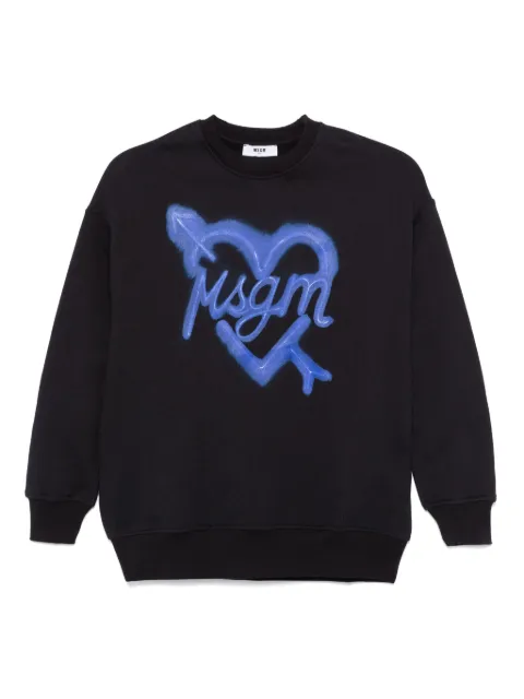 MSGM Kids logo-print sweatshirt