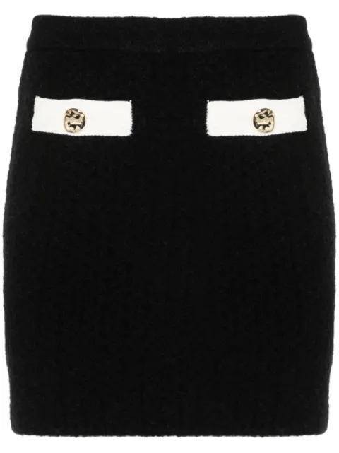 Self-Portrait knitted mini skirt