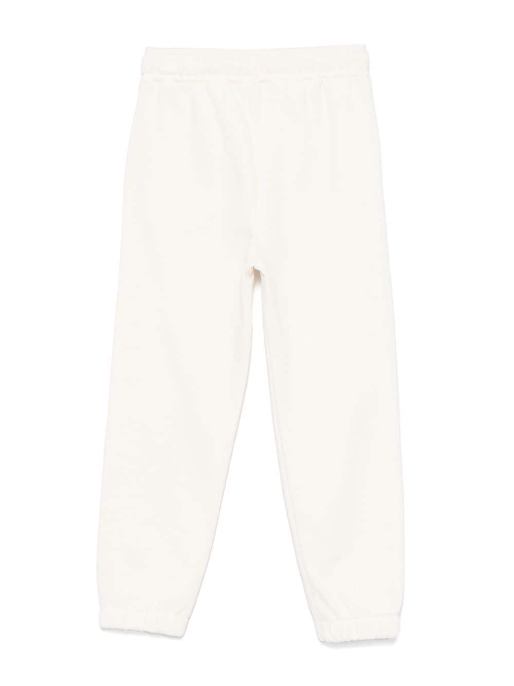 MSGM Kids Trainingsbroek met logoprint - Beige