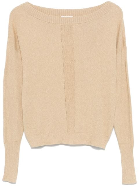 ribbed-knit sweater