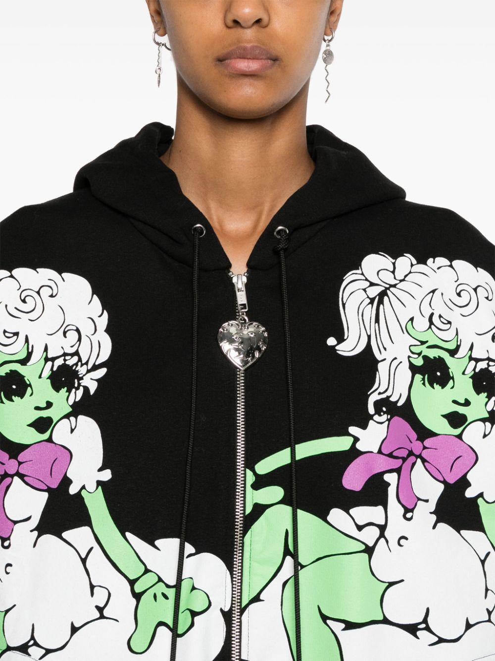 Shop Chopova Lowena Cloud 9 Alien Girl Hoodie In 黑色