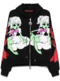 Chopova Lowena Cloud 9 Alien Girl hoodie - Black