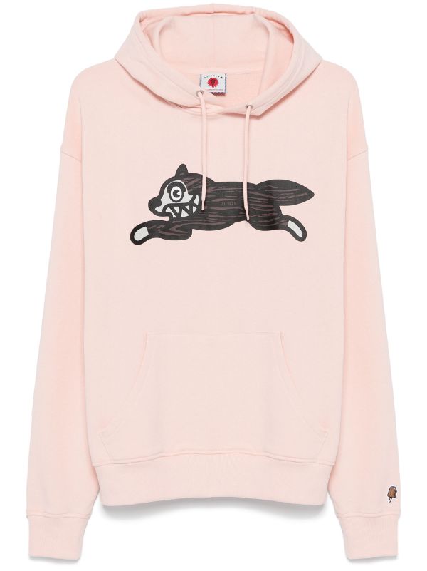 ICECREAM Woodgrain Running Dog Popover Hoodie Pink FARFETCH CA