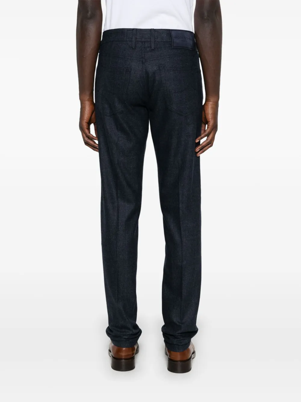 Jacob Cohën Prince of Wales geruite broek Blauw