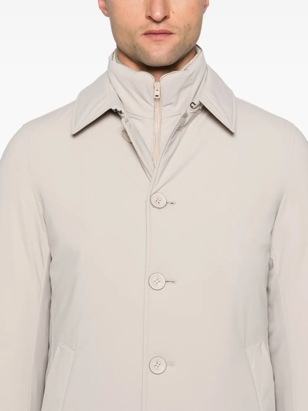 Herno Gewatteerde parka Beige