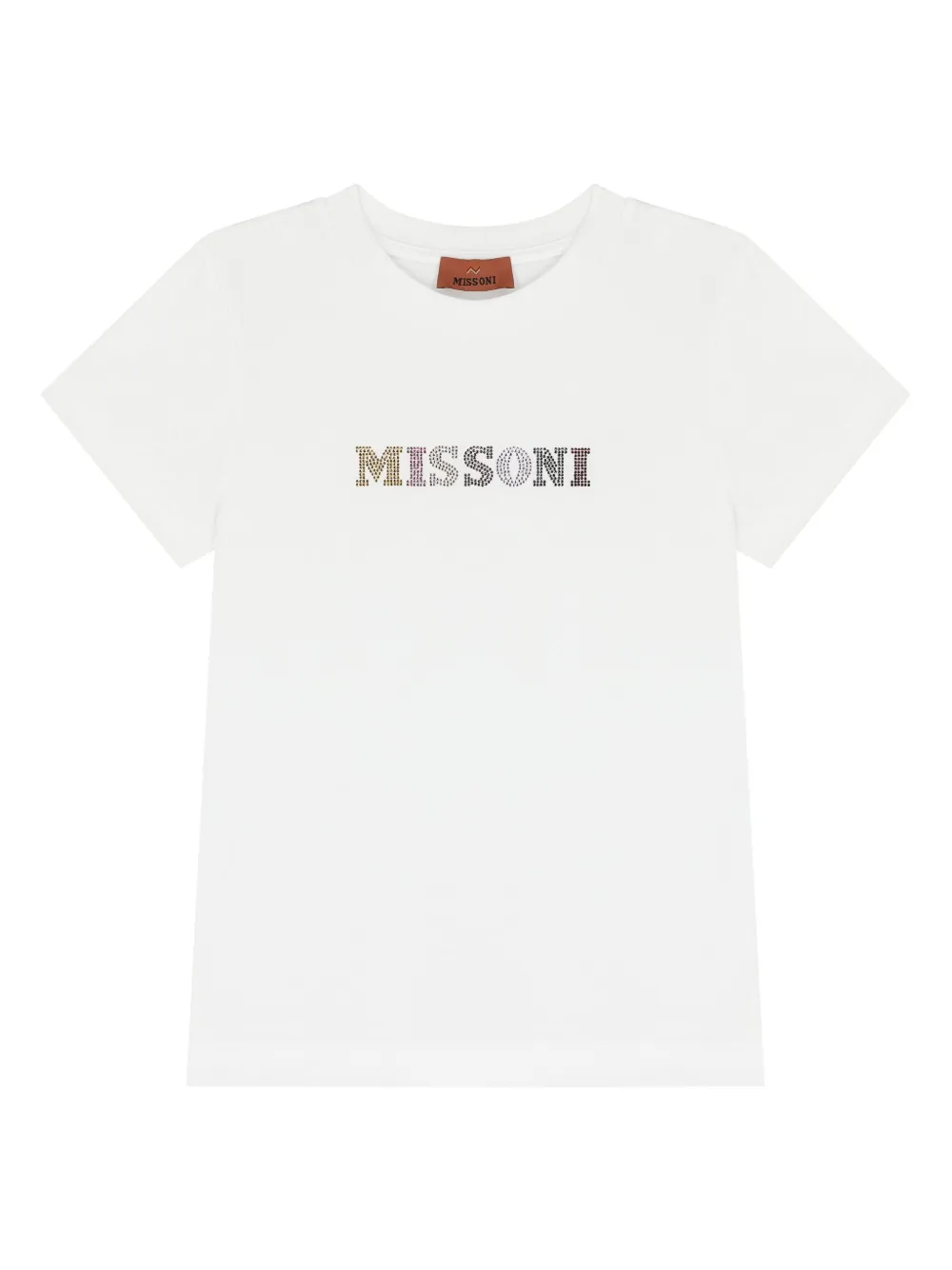 Missoni Kids rhinestone-embellished T-shirt - White