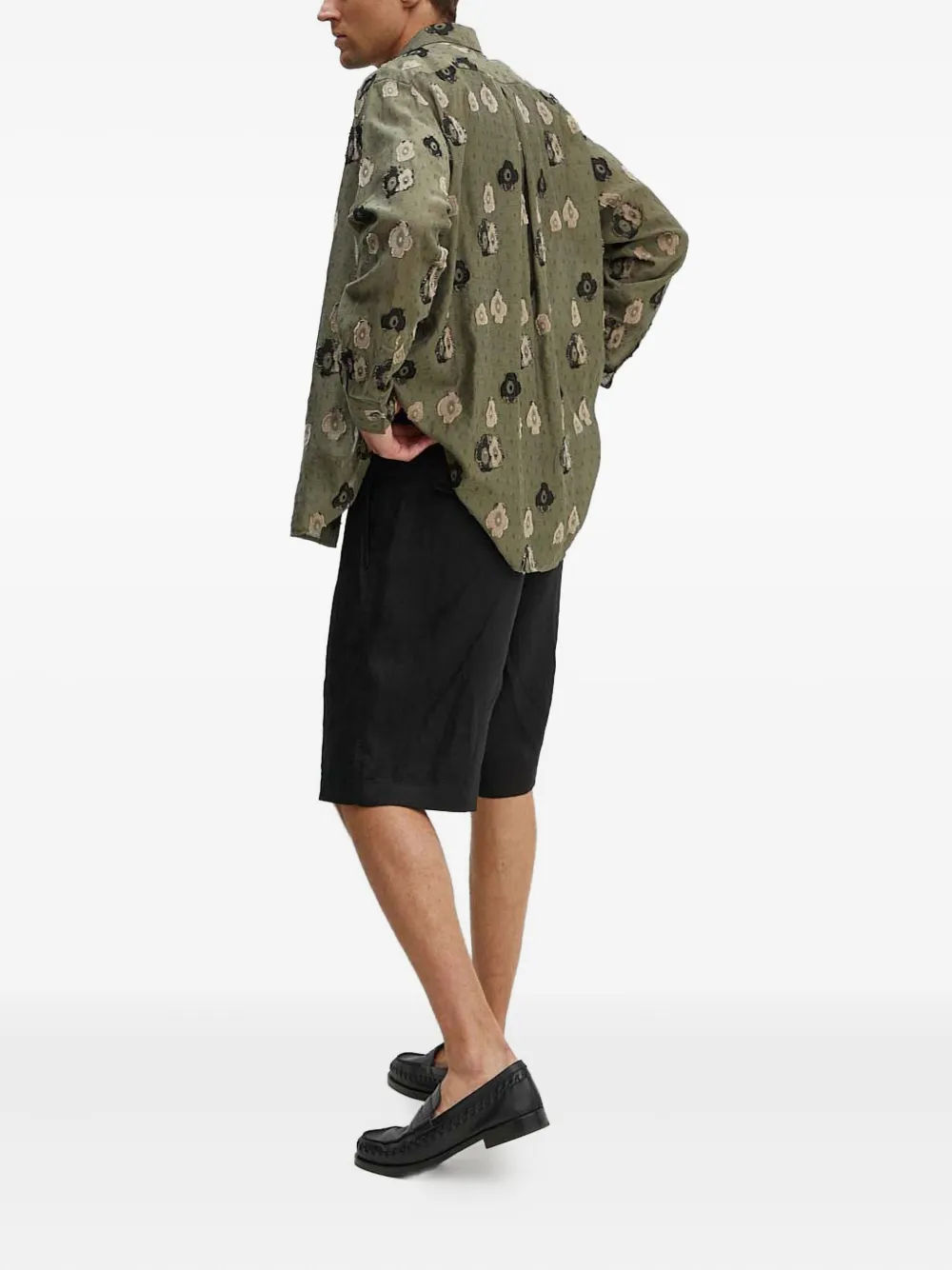 Sunflower Overhemd met bloemenpatch Groen