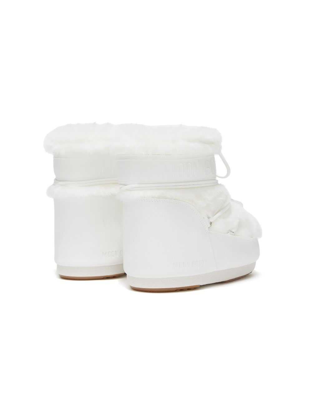 Moon Boot Kids Icon low faux-fur snow boots White