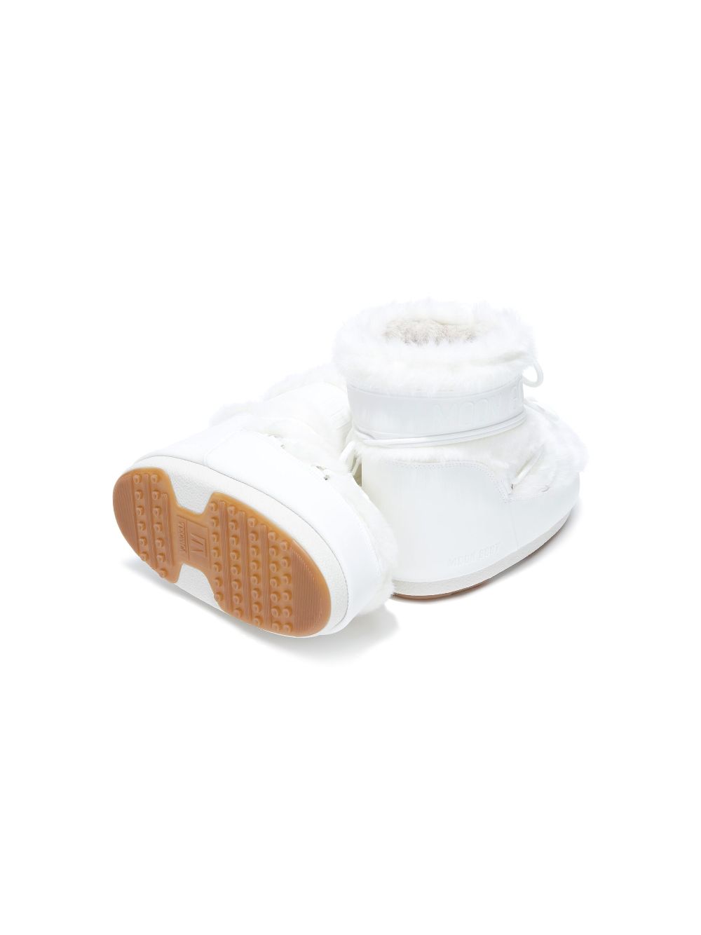 Moon Boot Kids Icon low faux-fur snow boots White