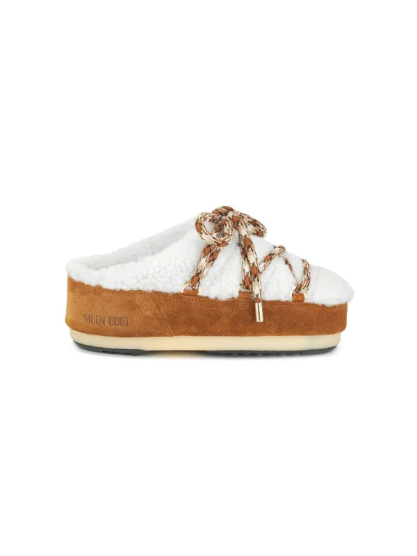 Moon Boot Kids faux fur Flat Slippers Farfetch