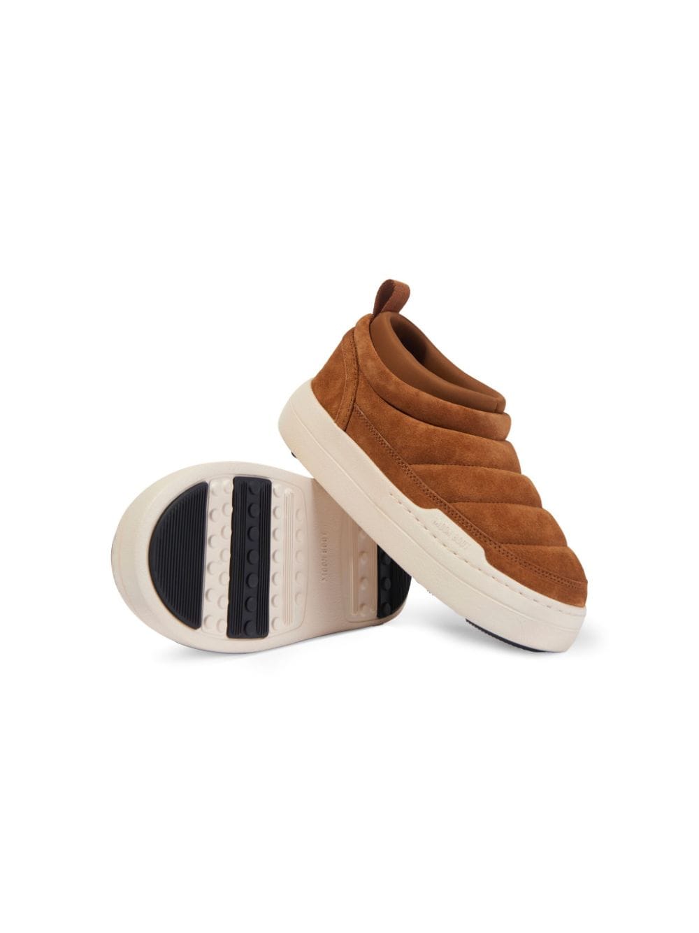 Moon Boot Kids leather sneakers Brown