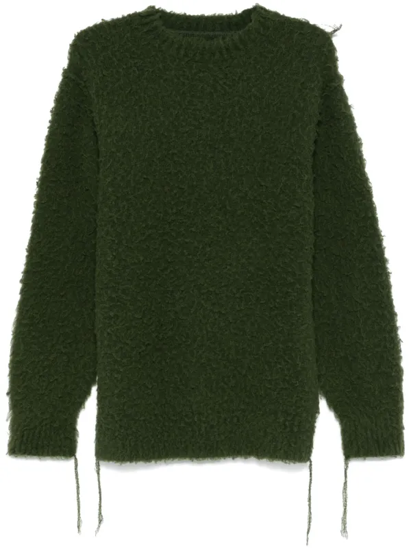 Sacai Pilled Sweater in Green