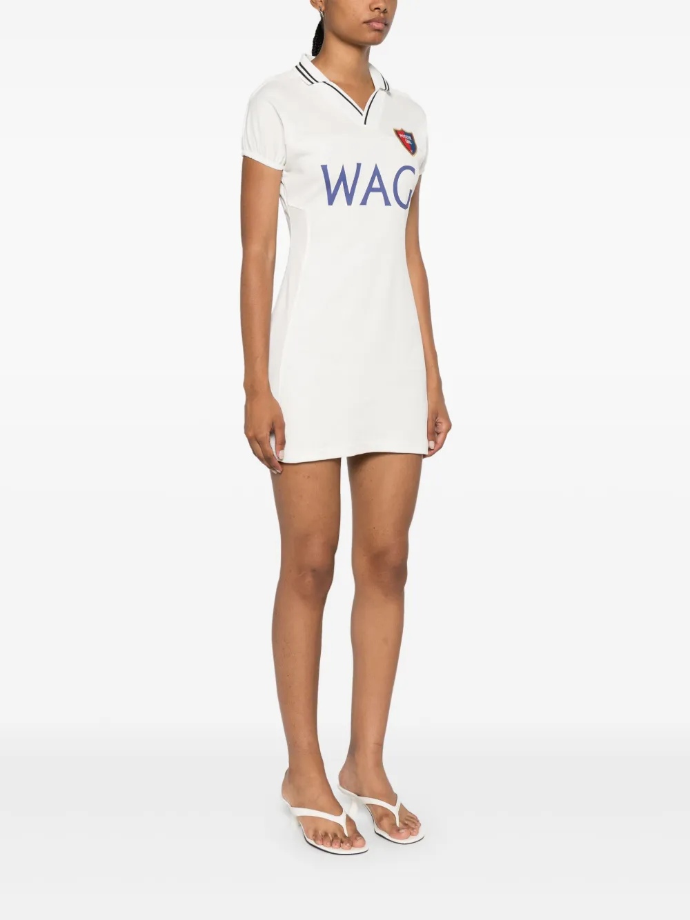 POSTER GIRL Wag Football Shirt Dress White FARFETCH SK