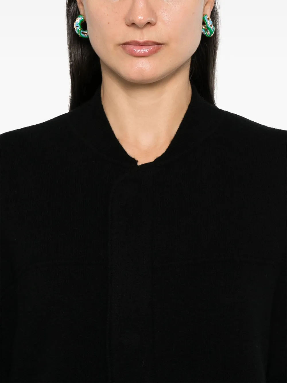 Allude Vest met rits Zwart