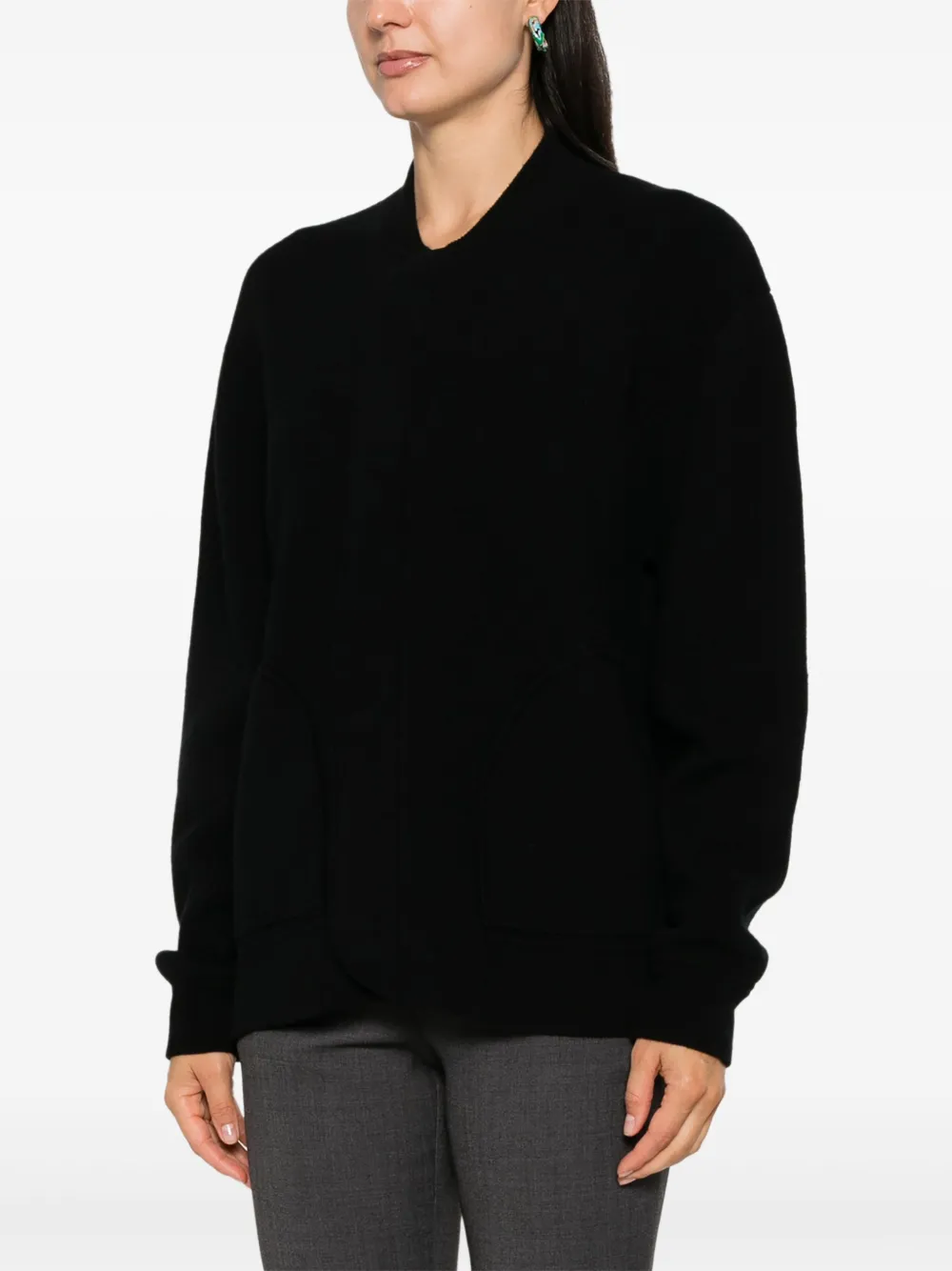 Allude Vest met rits Zwart