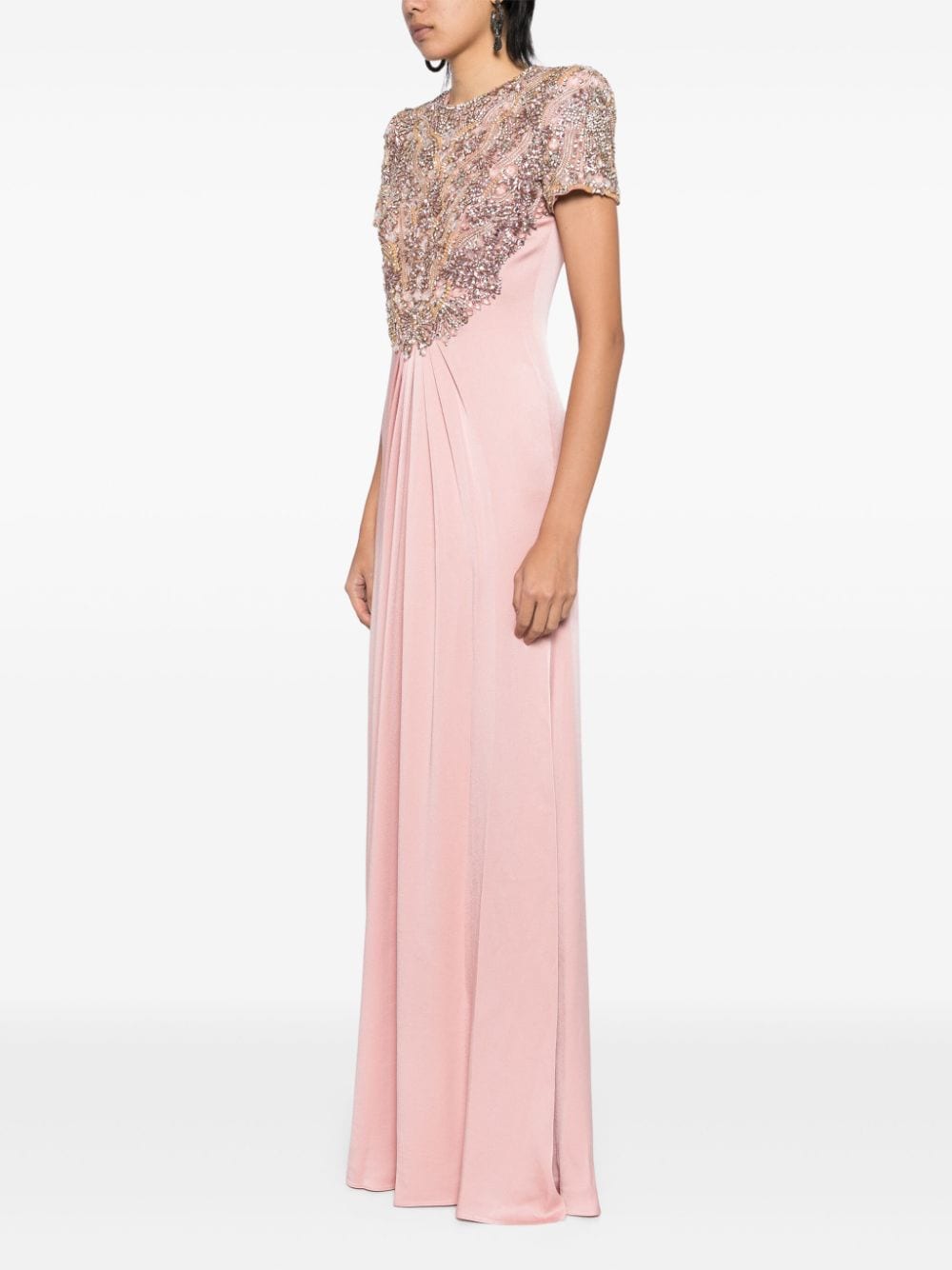 Shop Jenny Packham Starry Dress In Pink