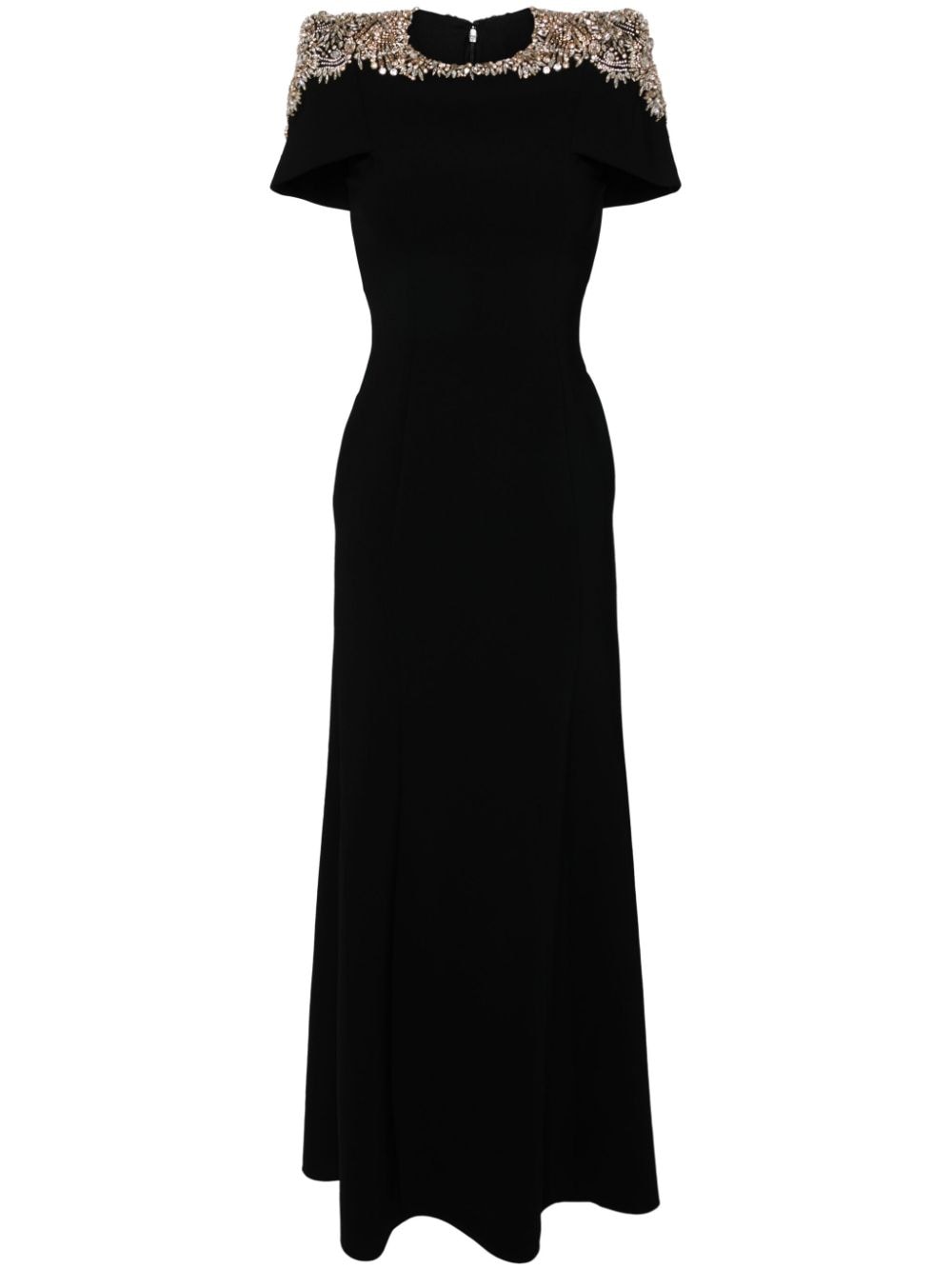 Shop Jenny Packham Polaris Dress In Black