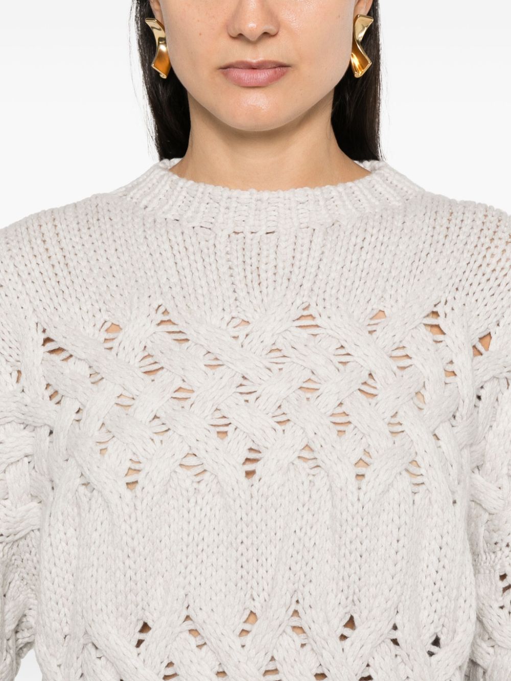 Brunello Cucinelli cable-knit cashmere sweater Women