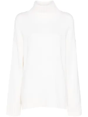 Maison Margiela Work-In-Progress high-neck Jumper | Neutrals