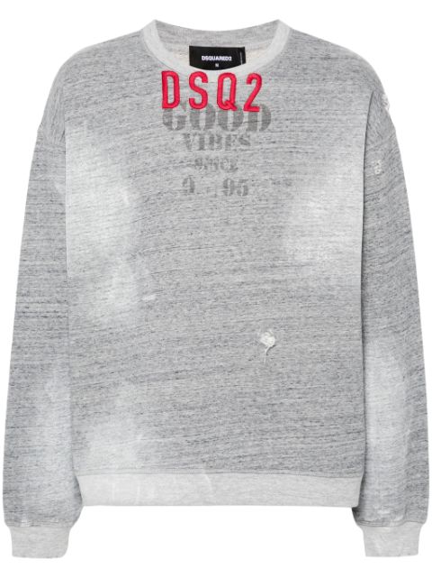 DSQUARED2 distressed sweatshirt Men