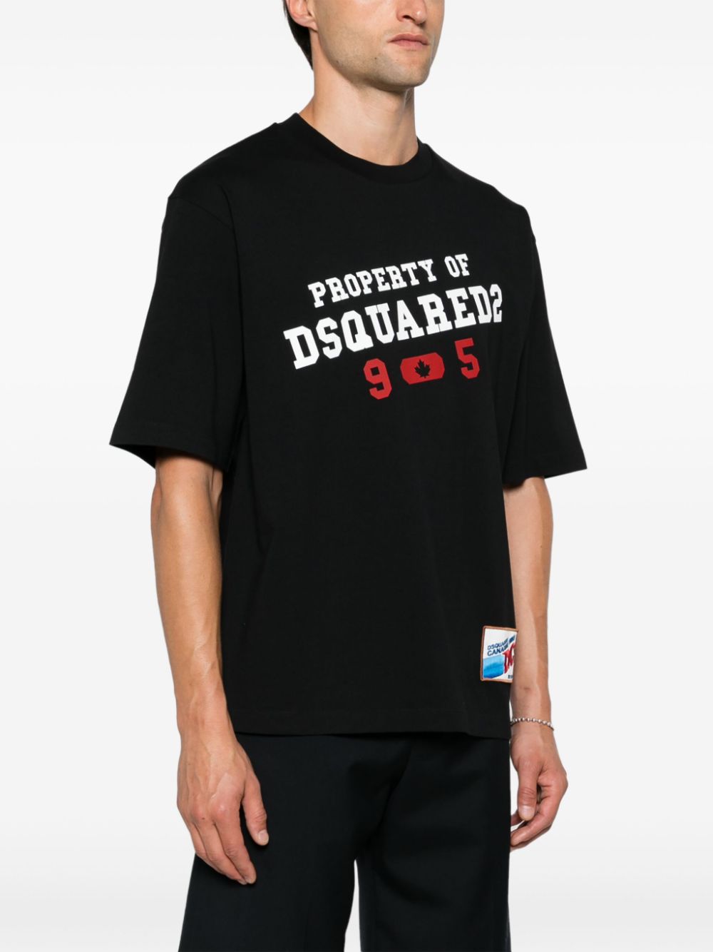 Shop Dsquared2 Logo-print T-shirt In Black