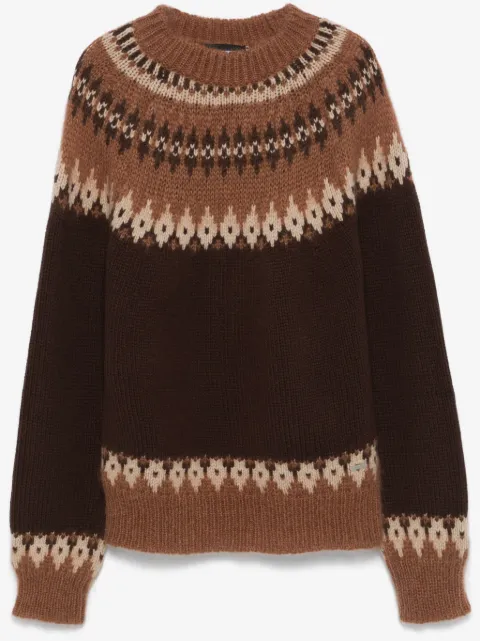 DSQUARED2 intarsia-patterned sweater