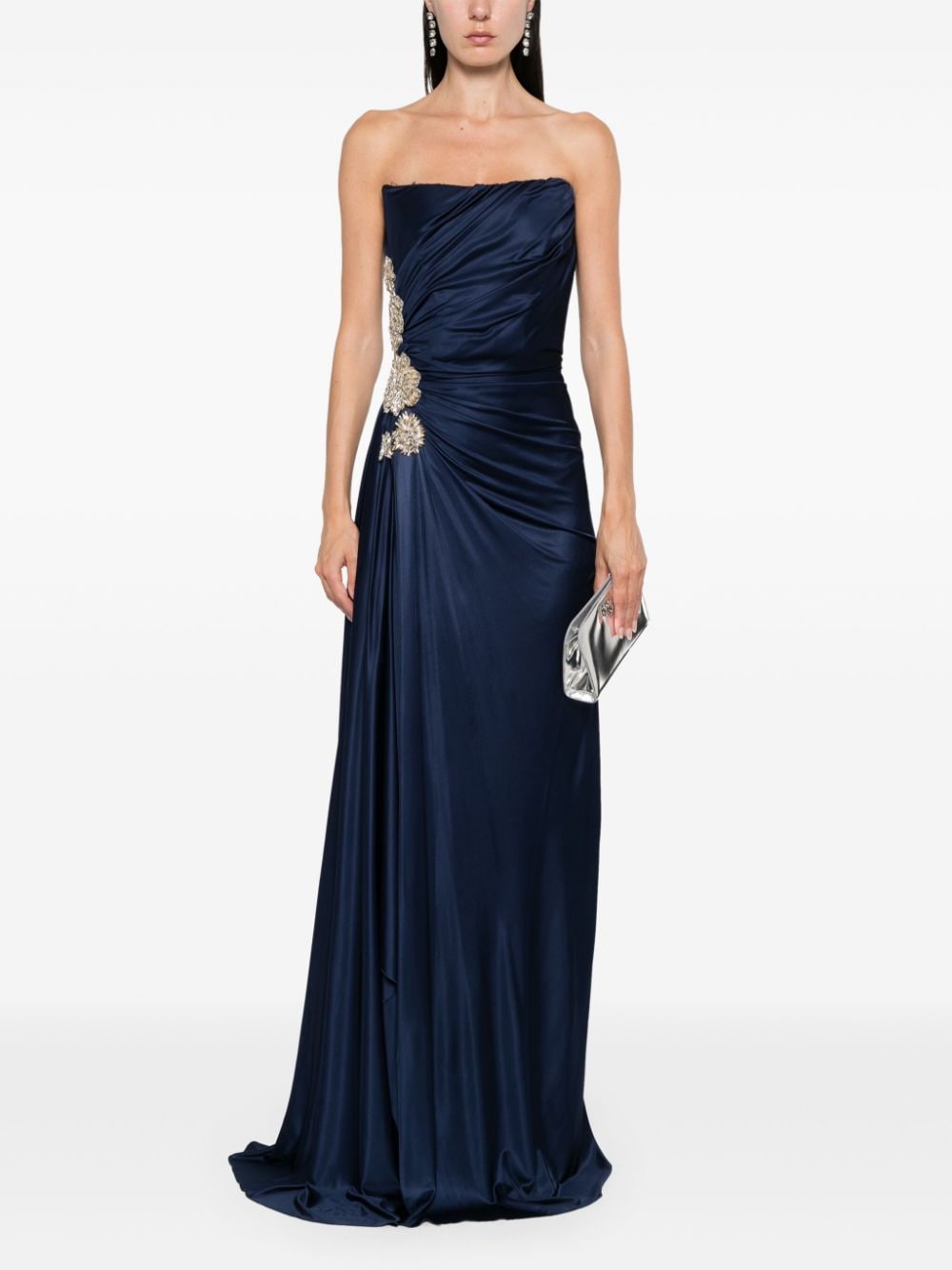 Costarellos Milia gown - Blauw