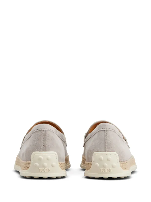 Tod's レザーローファー | グレー | FARFETCH JP