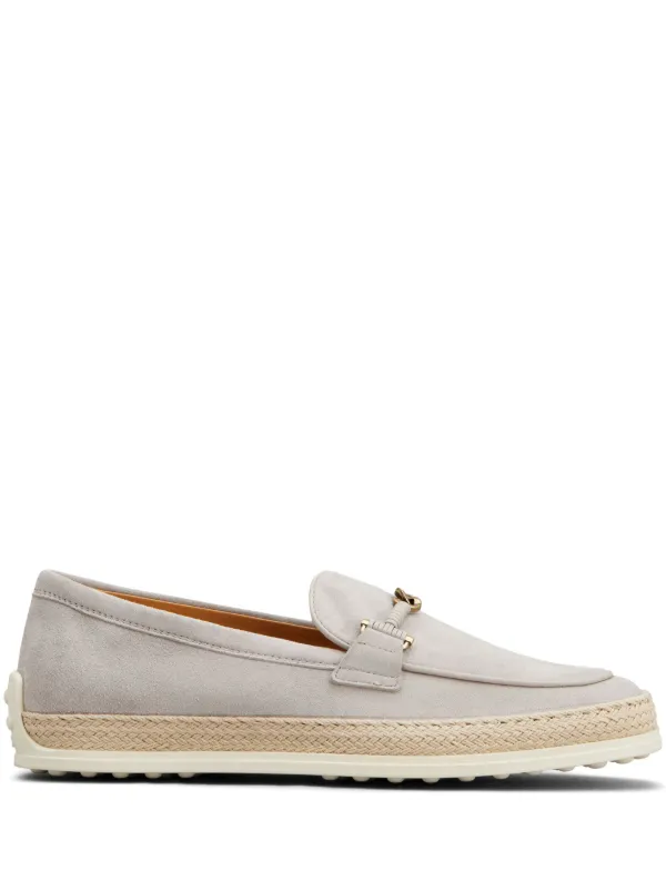 Tod's レザーローファー | グレー | FARFETCH JP