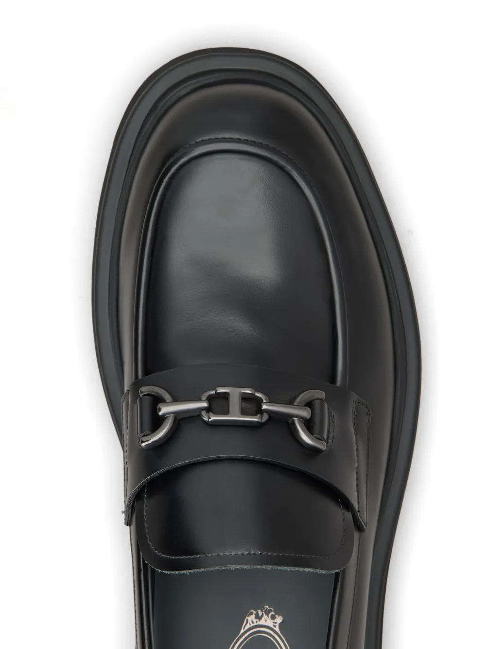 Tod's leather loafers Black