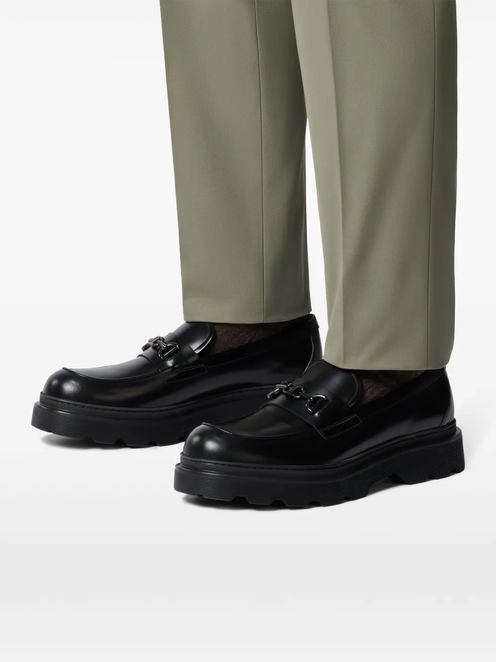 TOD'S ブラックレザー ローファー　38 Woman ブラック レザー ローファー XXW73L0JK40SHA41MB999 | Tods