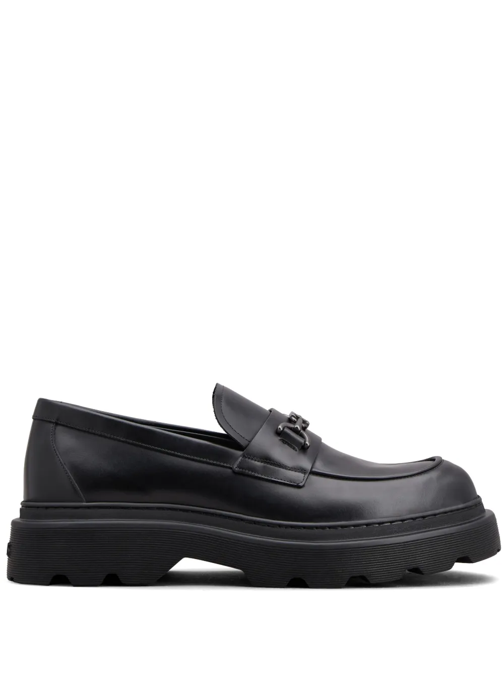 Tod's leather loafers Black