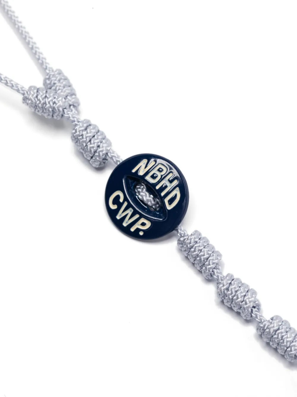 Neighborhood Cord Cross Necklace In 灰色