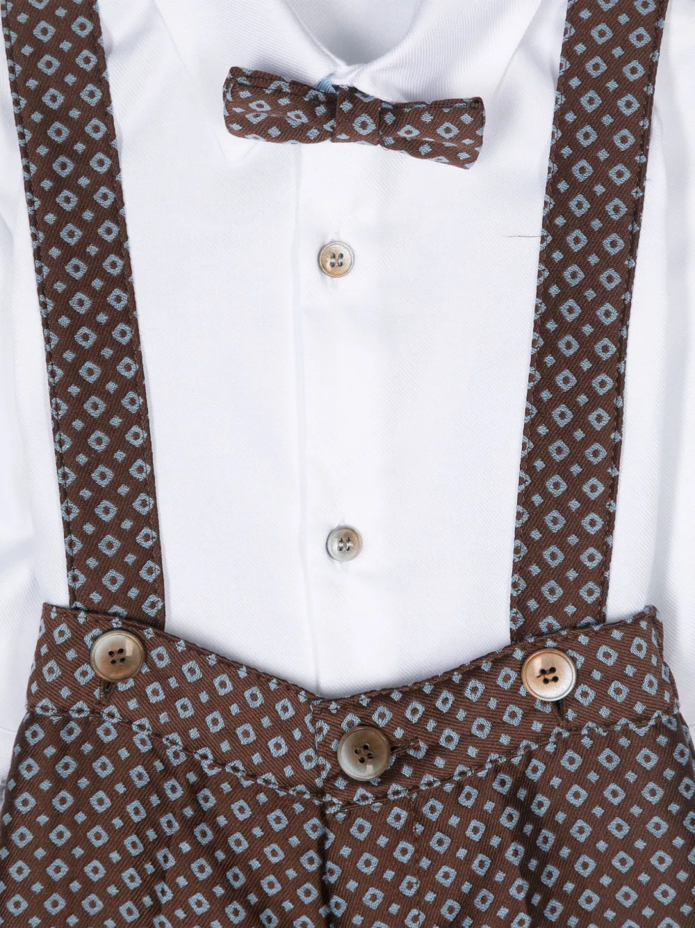 Colorichiari Drie shorts met geometrisch patroon Blauw