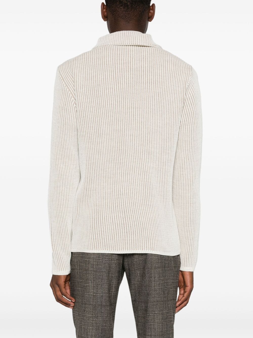 Shop Manuel Ritz Double-breasted Cardigan In White