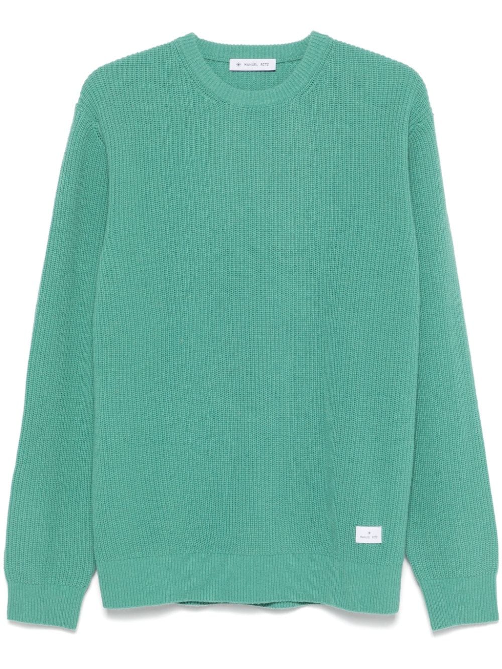 Shop Manuel Ritz Crew-neck Sweater In Green