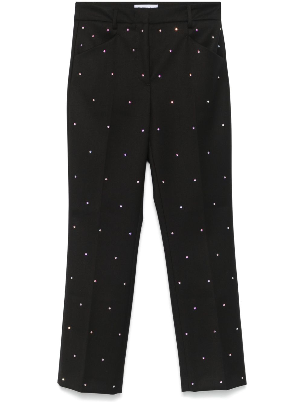 crystal-appliqué trousers