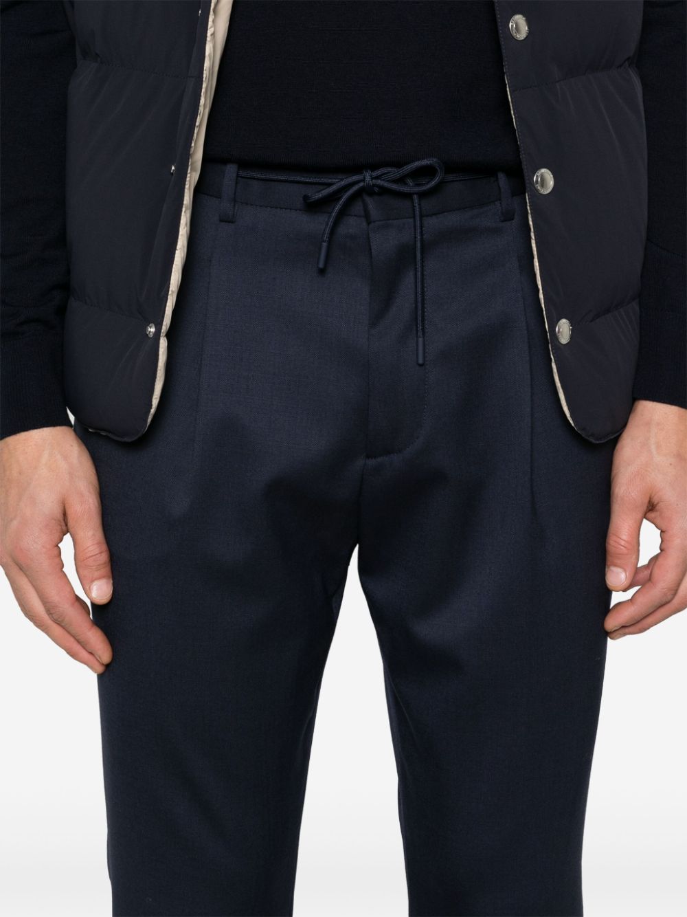 Shop Manuel Ritz Slim-cut Trousers In Blue