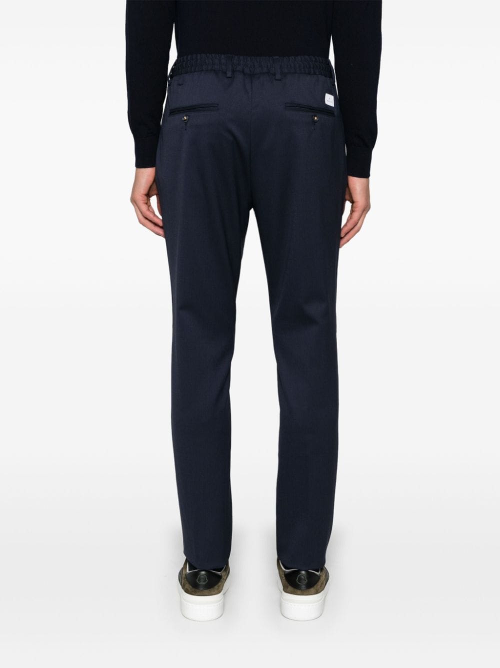 Shop Manuel Ritz Slim-cut Trousers In Blue