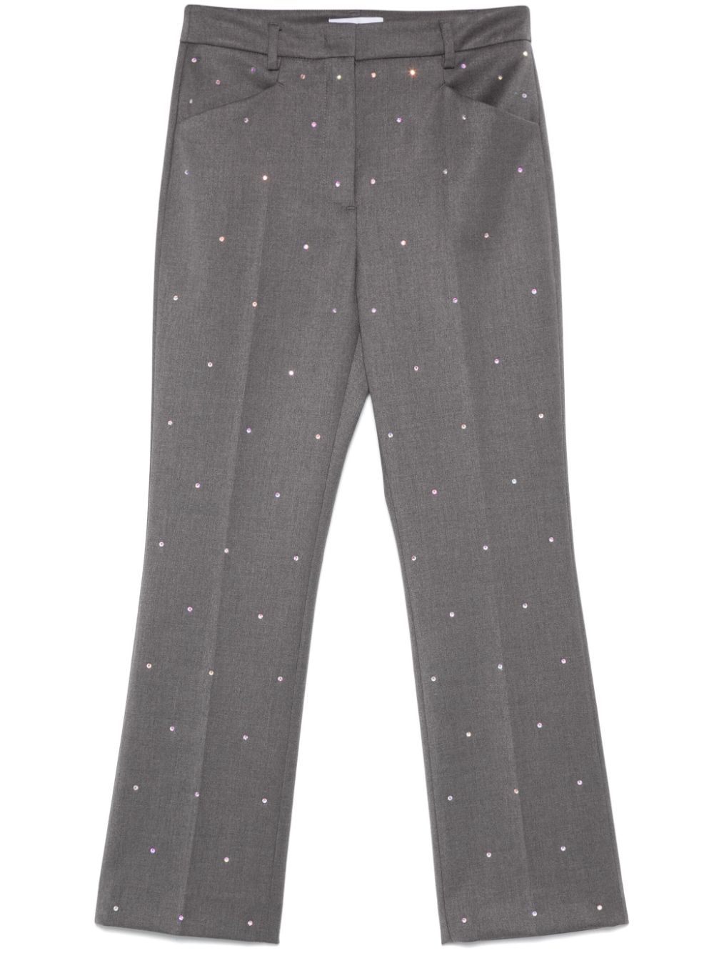 rhinestone-embellished trousers